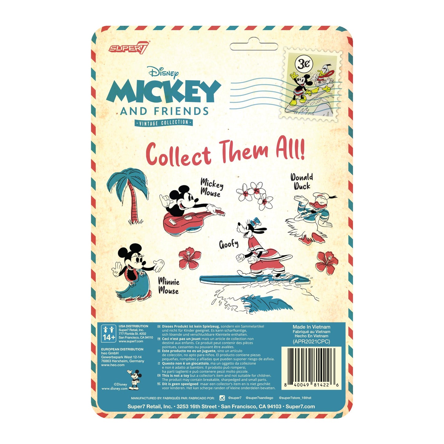 3.75" Vintage Collection Wave2 Minnie Mouse(Hawaiian Holiday)