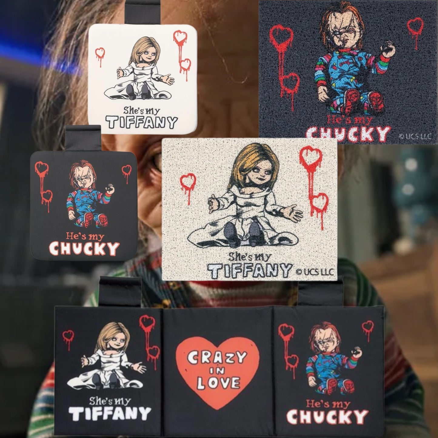 日本直送🇯🇵Child's Play Chucky and Tiffany 坐墊/地氊