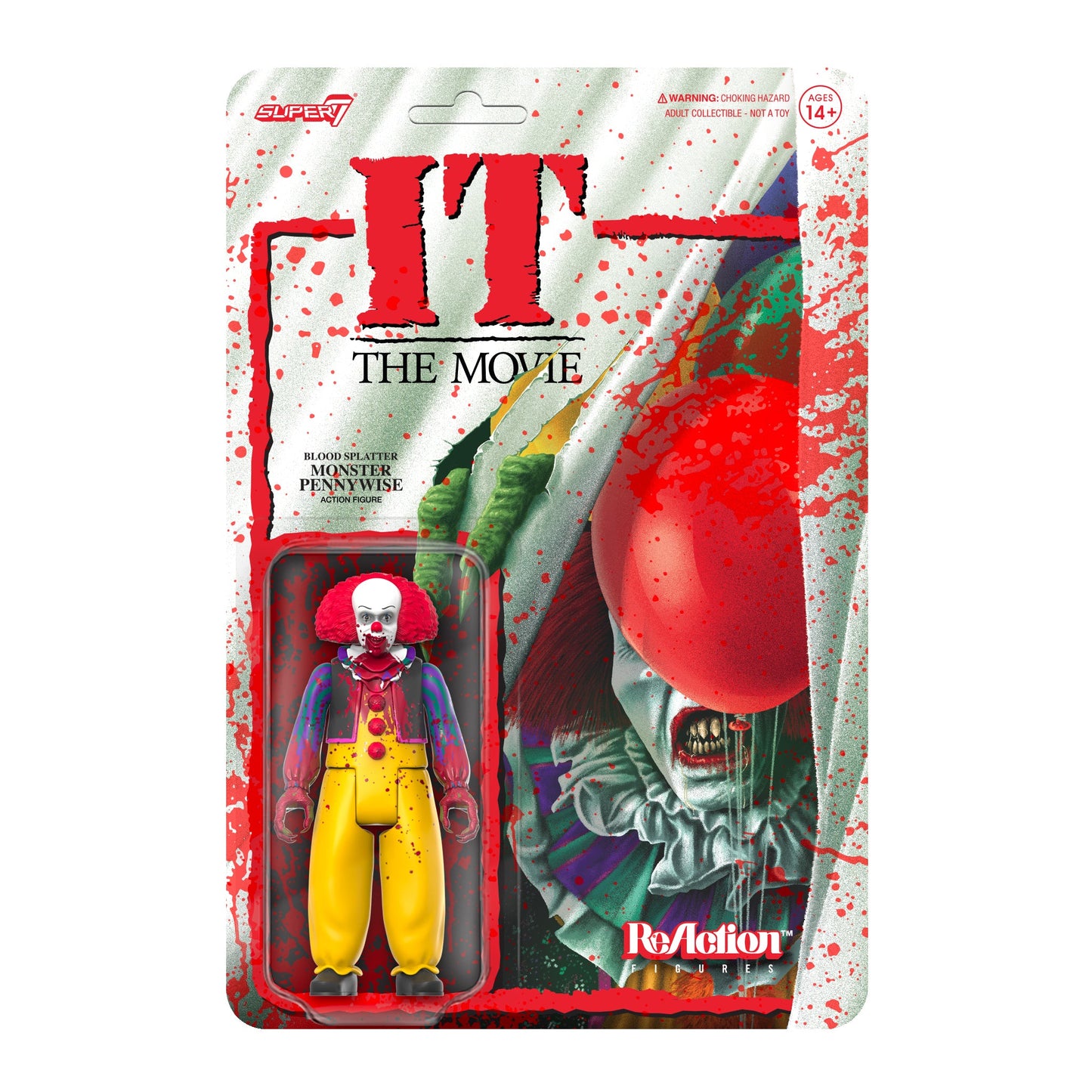 3.75“ IT Monster Pennywise(Blood Splatter)