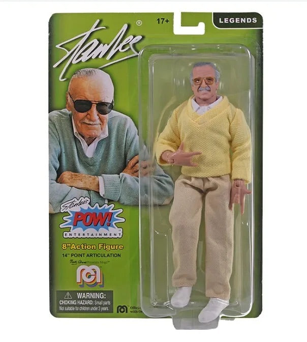 8” Stan Lee Stan Lee with Web Hands